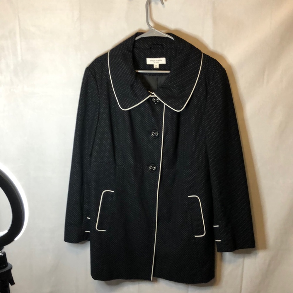 Lizlanger maturity jacket XL black with black dots